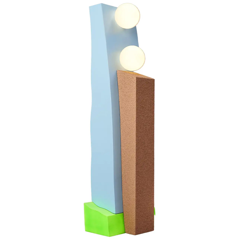 Торшер Masquespacio Double Lamp Мульти Голубой Коричневый Зеленый Торшер Masquespacio Double Lamp Мульти Голубой Коричневый Зеленый в Костроме | Loft Concept