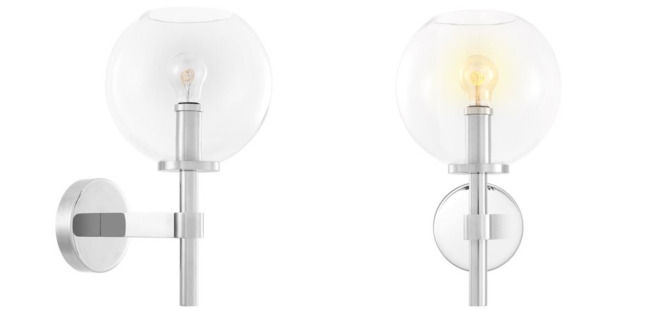 Бра Wall Lamp Jade Nickel Бра Wall Lamp Jade Nickel - Loft-Concept в Костроме