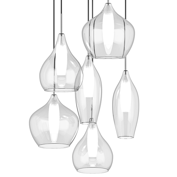Люстра Candiano Transparent 6 Light Прозрачный Хром Люстра Candiano Transparent 6 Light Прозрачный Хром в Костроме | Loft Concept