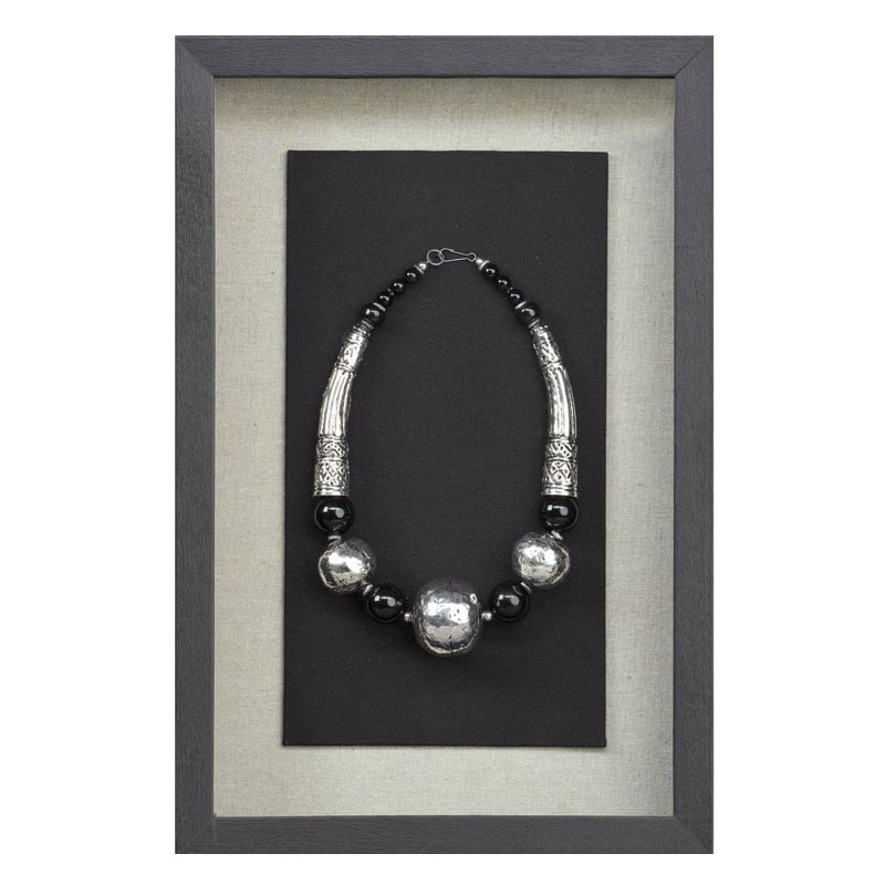 Панно Necklace Wall Accessory IV Черный Серебряный Панно Necklace Wall Accessory IV Черный Серебряный в Костроме | Loft Concept