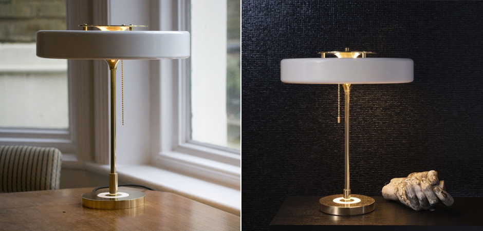 Настольная Bert Frank Revolve Table Lamp White Настольная Bert Frank Revolve Table Lamp White - Loft-Concept в Костроме