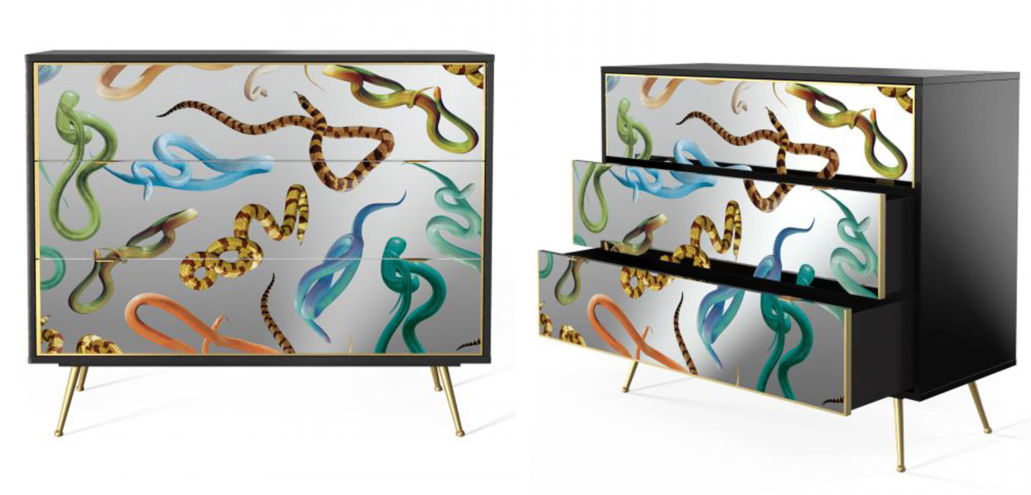 Комод Seletti Chest of Three Drawers Snakes - фото