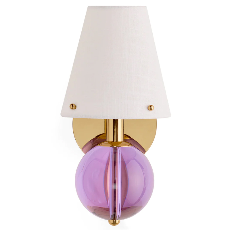 Бра BELVEDERE SCONCE Jonathan Adler Pink Золотой Белый Сиреневый Бра BELVEDERE SCONCE Jonathan Adler Pink Золотой Белый Сиреневый в Костроме | Loft Concept