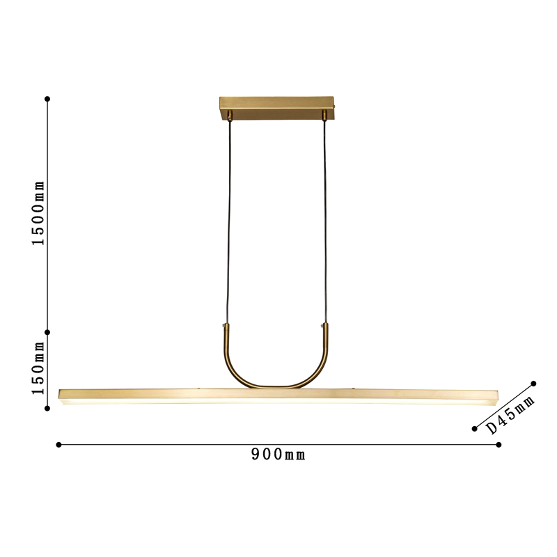 Минималистичная золотая люстра Trumpet tube Минималистичная золотая люстра Trumpet tube в Костроме