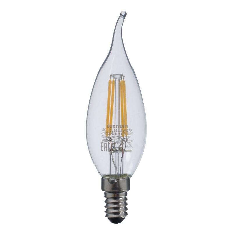 Прозрачная Свеча LED E14 4.5W Прозрачное Стекло Прозрачная Свеча LED E14 4.5W Прозрачное Стекло в Костроме | Loft Concept