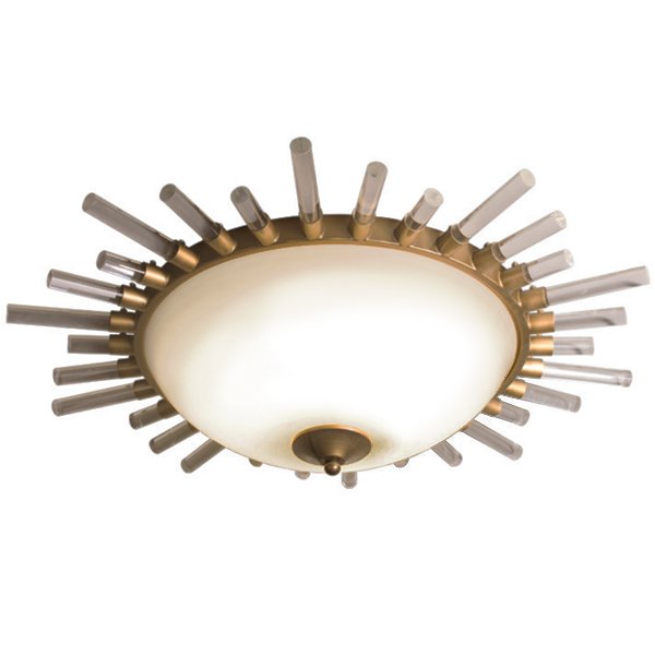 Сeiling light Sunburst Латунь Прозрачный белый Сeiling light Sunburst Латунь Прозрачный белый в Костроме | Loft Concept