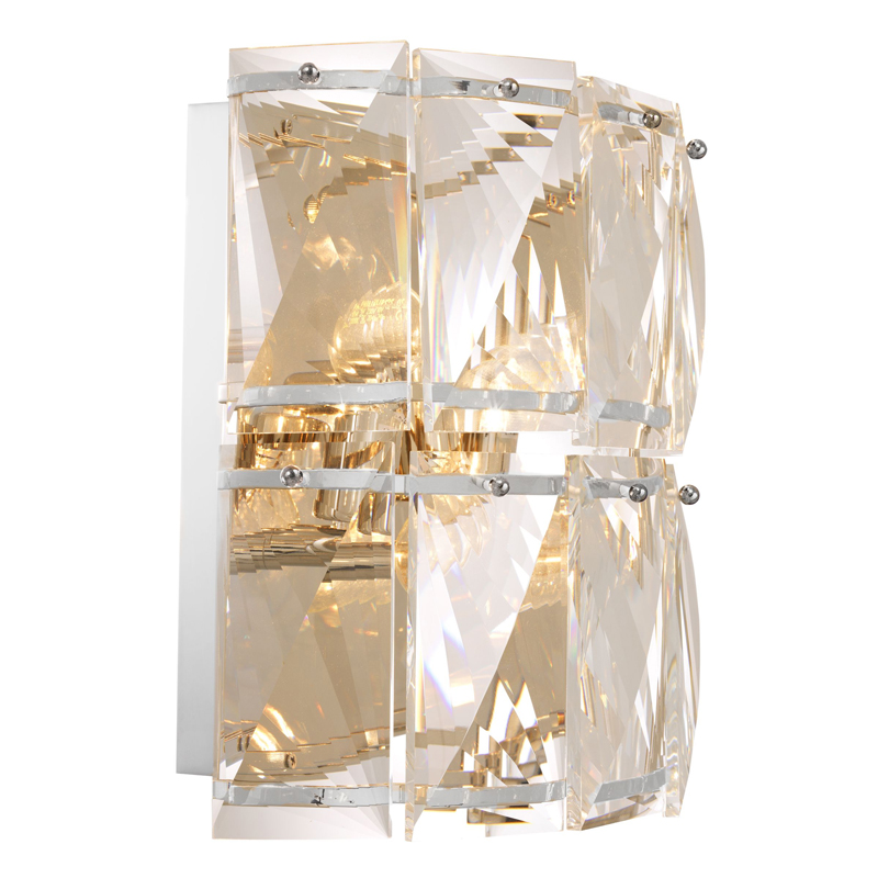 Бра Wall Lamp Amazone crystal Никель Прозрачное Стекло Бра Wall Lamp Amazone crystal Никель Прозрачное Стекло в Костроме | Loft Concept