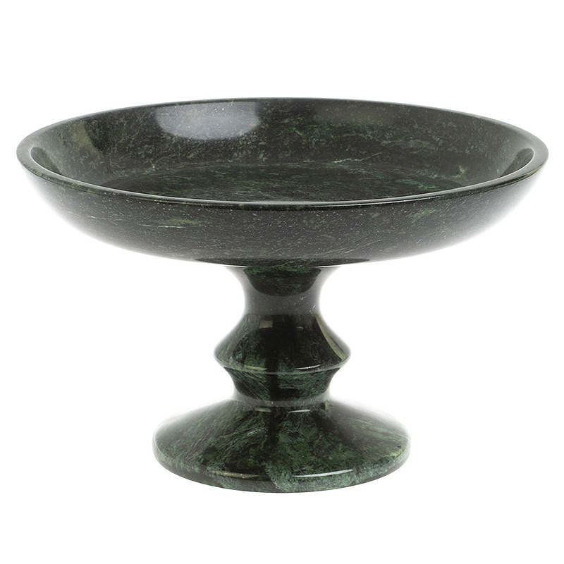 Фруктовница большая из натурального камня Змеевик Шабровский Natural Stone Fruit Bowls Зеленый Черный Фруктовница большая из натурального камня Змеевик Шабровский Natural Stone Fruit Bowls Зеленый Черный в Костроме | Loft Concept