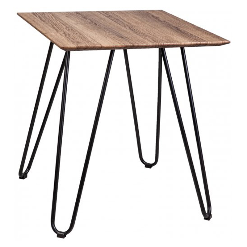 Приставной стол Matron Table square Черный Дуб темный Приставной стол Matron Table square Черный Дуб темный в Костроме | Loft Concept