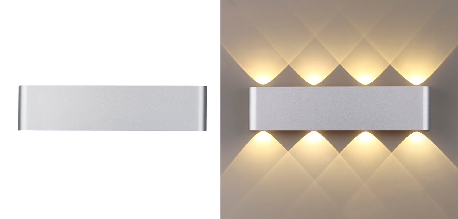 Бра Obverse Silver Rectangle B Wall lamp - фото