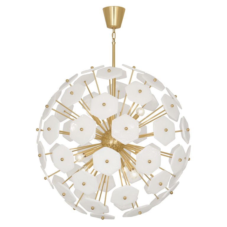Люстра VIENNA LARGE GLOBE CHANDELIER Латунь Белый Люстра VIENNA LARGE GLOBE CHANDELIER Латунь Белый в Костроме | Loft Concept