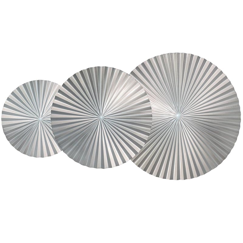 Арт-объект Apollo Silver Wall Plaque Disc 3 Серебряный Арт-объект Apollo Silver Wall Plaque Disc 3 Серебряный в Костроме | Loft Concept