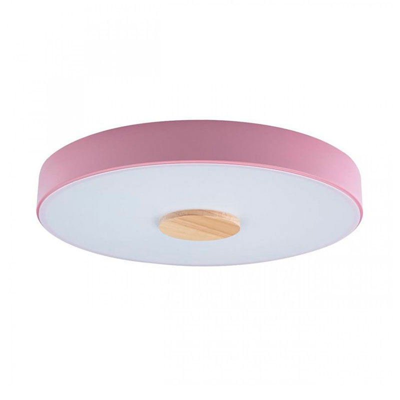 Потолочный светильник Wooden Wheels Pink диаметр 40 Белый Розовый пастельный Древесина Потолочный светильник Wooden Wheels Pink диаметр 40 Белый Розовый пастельный Древесина в Костроме | Loft Concept