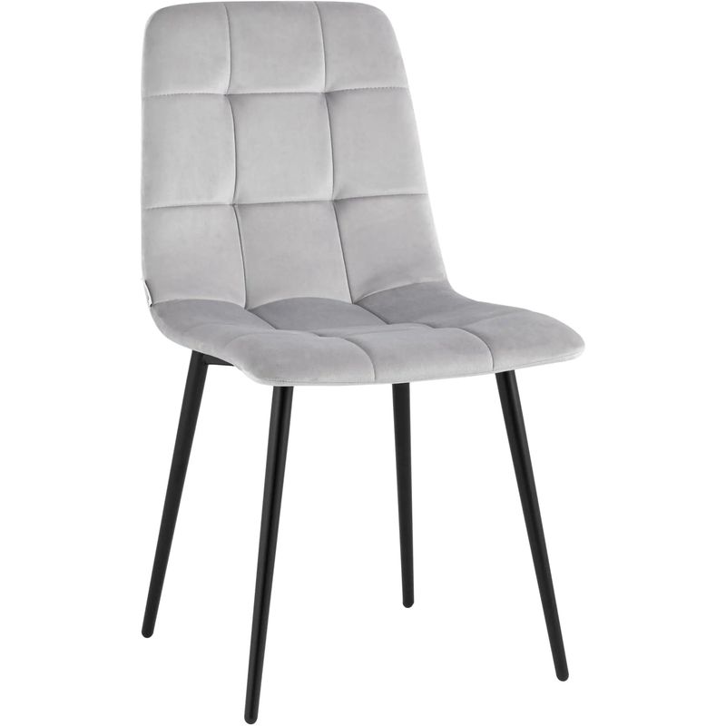 Стул NANCY Chair Молочный Велюр Молочный Черный Стул NANCY Chair Молочный Велюр Молочный Черный в Костроме | Loft Concept