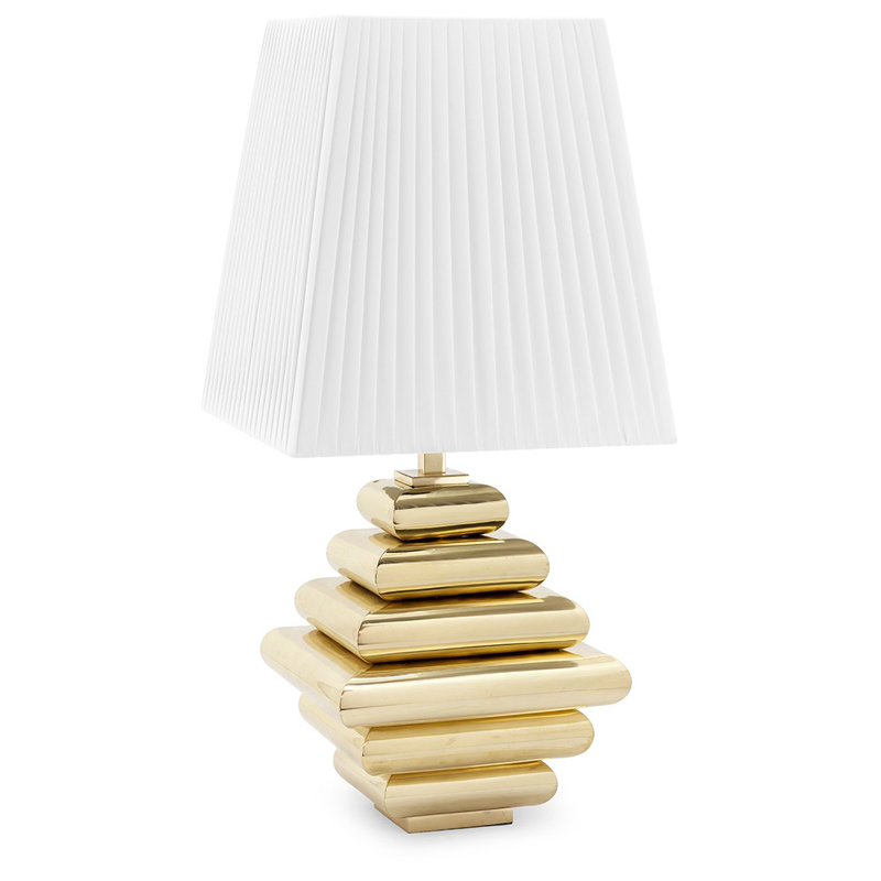 Настольная лампа TABLE LAMP DOB STAIR Белый Глянцевое золото Настольная лампа TABLE LAMP DOB STAIR Белый Глянцевое золото в Костроме | Loft Concept