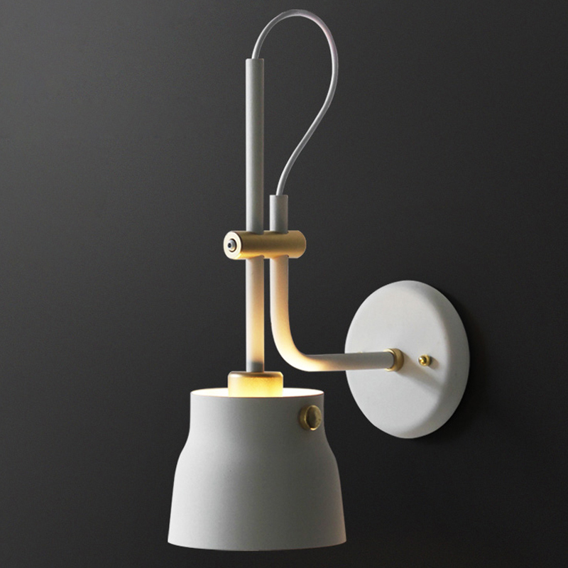Бра RAM PLASENCIA Wall Lamp white Белый Латунь Бра RAM PLASENCIA Wall Lamp white Белый Латунь в Костроме | Loft Concept