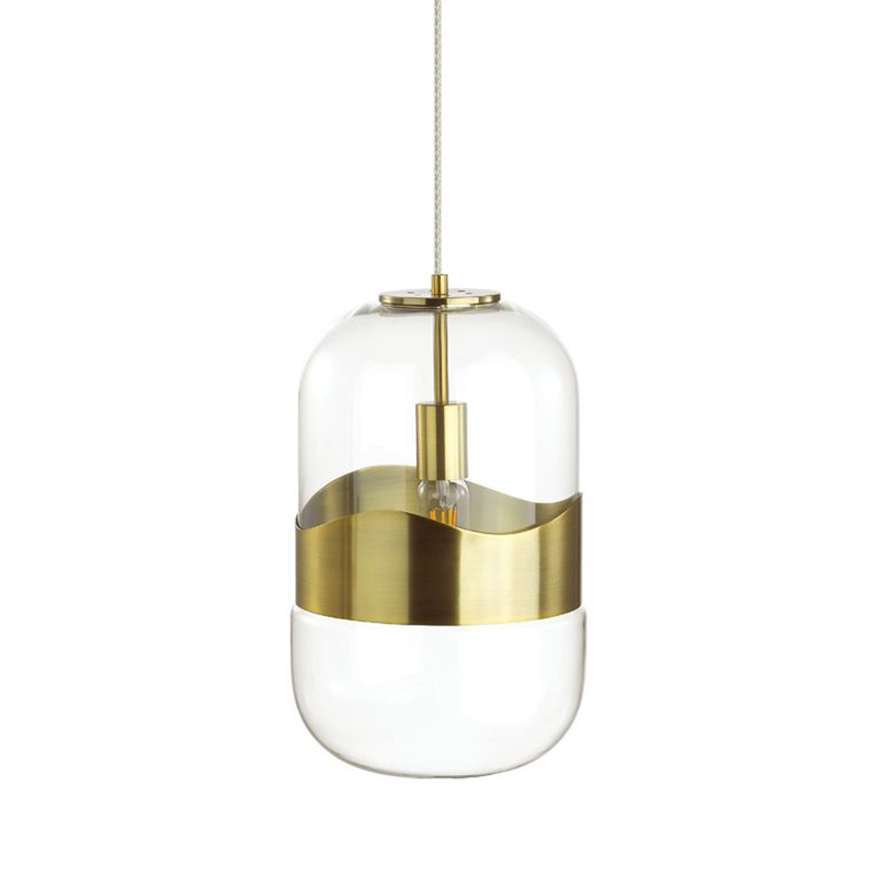 Подвесной светильник Igon Gold Hanging Lamp Золотой Прозрачный Подвесной светильник Igon Gold Hanging Lamp Золотой Прозрачный в Костроме | Loft Concept