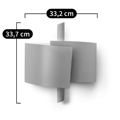 Бра из металла и дерева Ruell White Metal Wooden Wall Lamp в Костроме