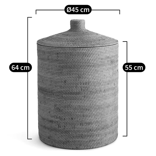 Плетеная корзина с крышкой Kheri Wicker Basket Плетеная корзина с крышкой Kheri Wicker Basket в Костроме