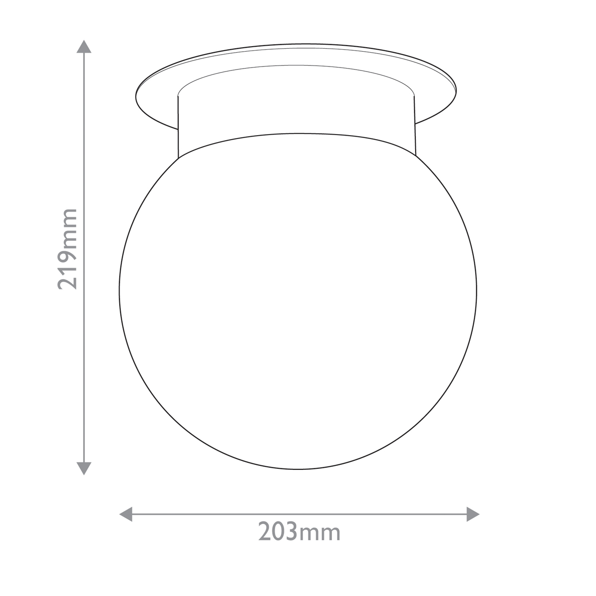 Потолочный светильник с белым матовым шарообразным плафоном Kichler в Костроме