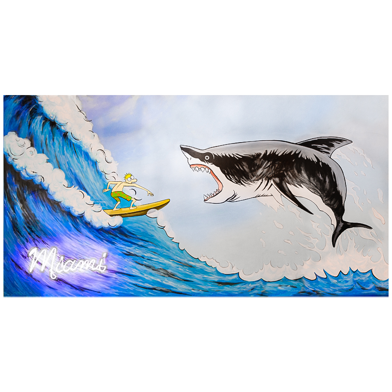 Картина Shark с декоративной подсветкой Мульти Картина Shark с декоративной подсветкой Мульти в Костроме | Loft Concept
