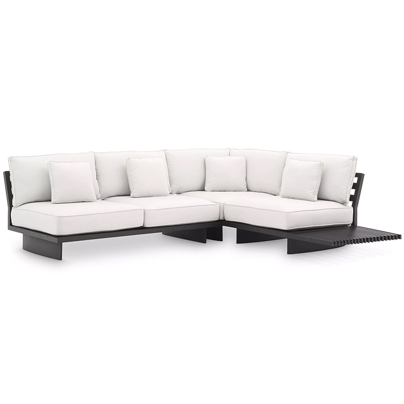 Модульный диван Eichholtz Sofa Royal Palm Белый Черный Черный Белый Модульный диван Eichholtz Sofa Royal Palm Белый Черный Черный Белый в Костроме | Loft Concept