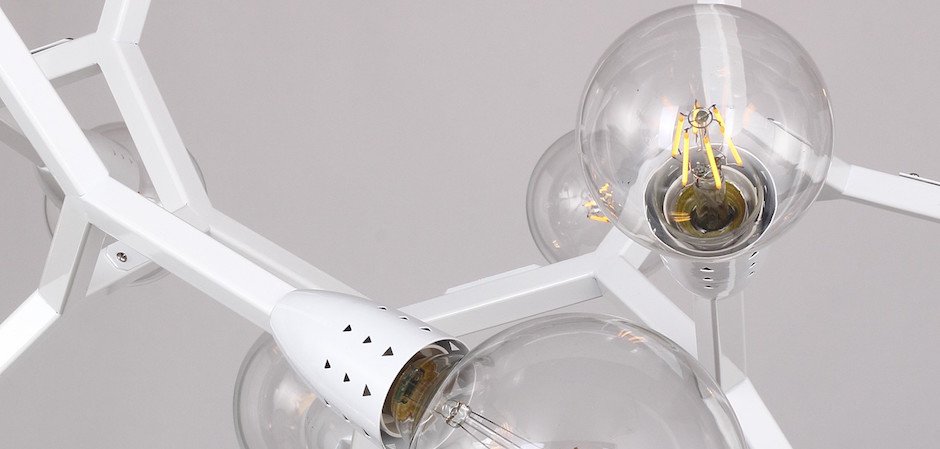 Люстра Polygon Chandelier 6 White Люстра Polygon Chandelier 6 White - Loft-Concept в Костроме