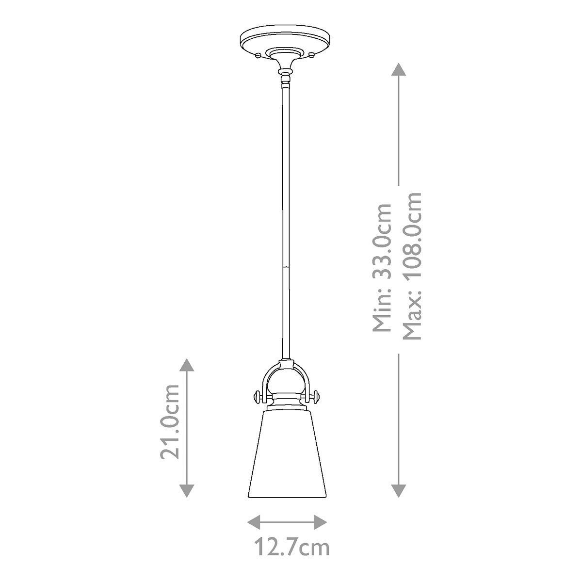Подвесной светильник бронзового цвета с матовым стеклянным плафоном в форме конуса Hinkley в Костроме