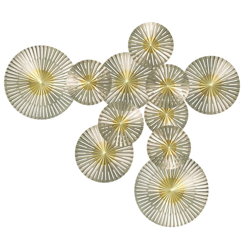 Арт-объект Apollo Gold and Silver Wall Plaque Disc gap 11 Золотой Серебряный Арт-объект Apollo Gold and Silver Wall Plaque Disc gap 11 Золотой Серебряный в Костроме | Loft Concept