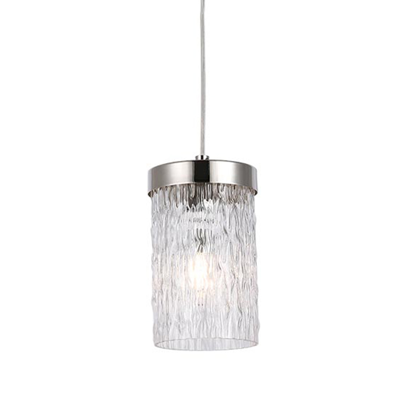 Подвесной светильник Estebe Nickel Glass Hanging Lamp Никель Прозрачный Подвесной светильник Estebe Nickel Glass Hanging Lamp Никель Прозрачный в Костроме | Loft Concept