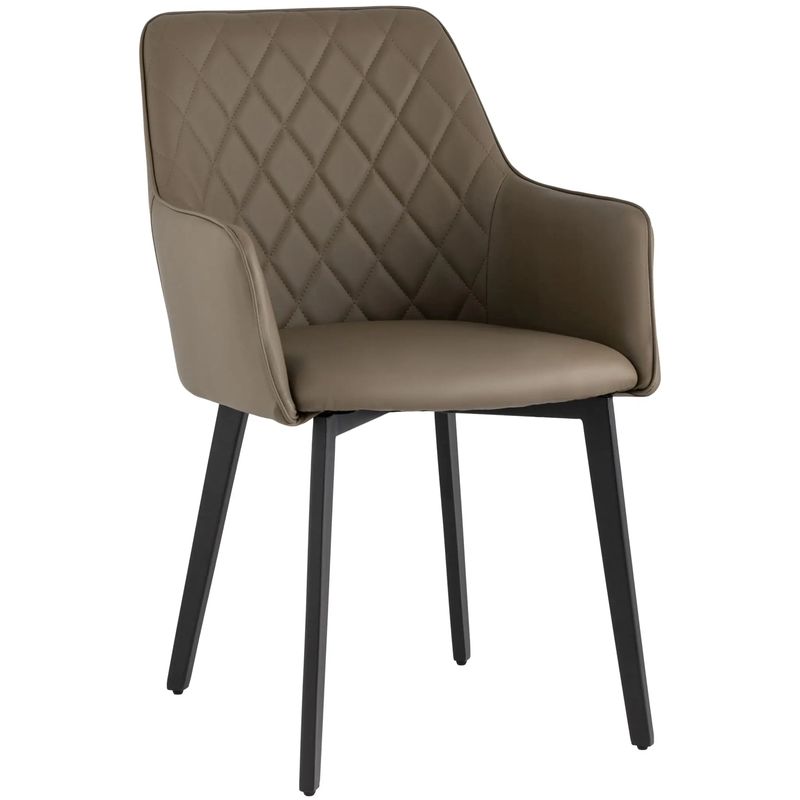 Стул Seoul Chair Коричневая Экокожа Коричневый Черный Стул Seoul Chair Коричневая Экокожа Коричневый Черный в Костроме | Loft Concept
