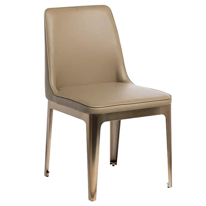 Стул Vohaul Chair beige Бежевый Медь Стул Vohaul Chair beige Бежевый Медь в Костроме | Loft Concept