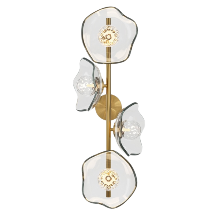 Бра Lots of transparent lotuses Латунь Бра Lots of transparent lotuses Латунь в Костроме | Loft Concept
