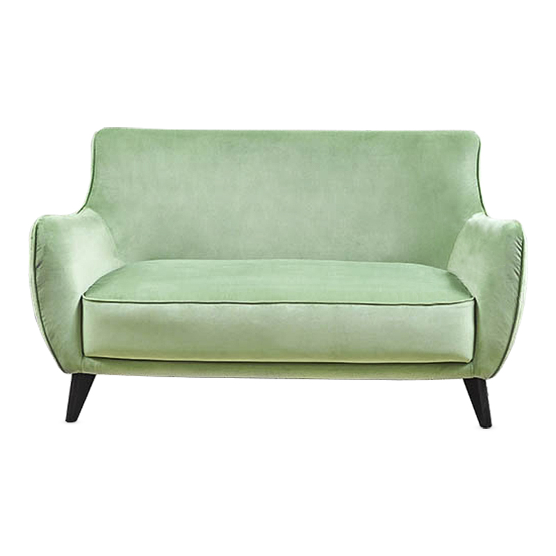 Диван Mint Softness Sofa Зеленый шалфей Черный Диван Mint Softness Sofa Зеленый шалфей Черный в Костроме | Loft Concept