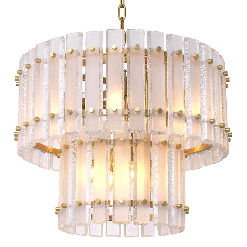 Люстра Eichholtz Chandelier Blason Латунь Прозрачный Люстра Eichholtz Chandelier Blason Латунь Прозрачный в Костроме | Loft Concept