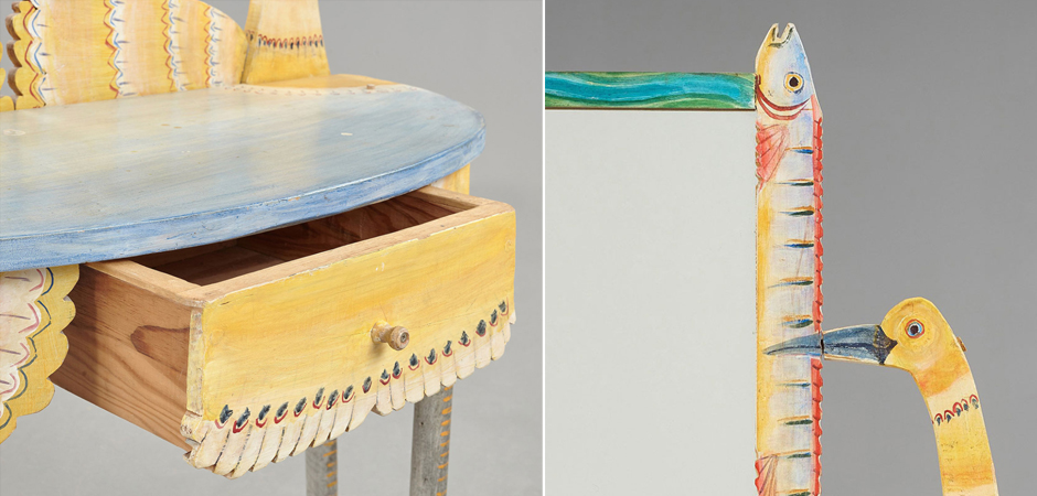 Туалетный Столик Painted Wood Dressing Table - Loft-Concept в Костроме