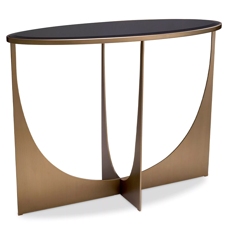 Консоль Eichholtz Console Table Elegance Черный Латунь Консоль Eichholtz Console Table Elegance Черный Латунь в Костроме | Loft Concept