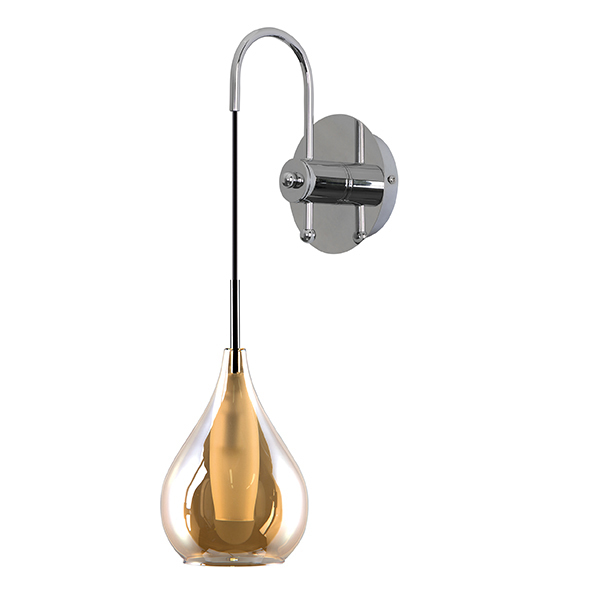Бра Candiano Amber Sconces Янтарь (Amber) Хром Бра Candiano Amber Sconces Янтарь (Amber) Хром в Костроме | Loft Concept