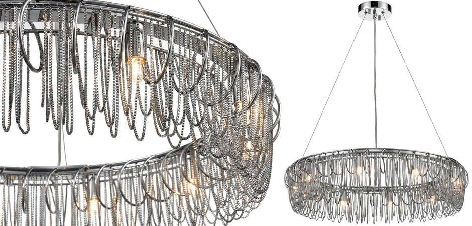 Люстра Spiral & Chains Chrome Circle Люстра Spiral & Chains Chrome Circle - Loft-Concept в Костроме