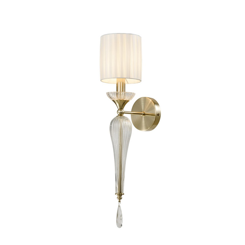 Бра Torch Brass с Абажуром Белый Латунь Бра Torch Brass с Абажуром Белый Латунь в Костроме | Loft Concept