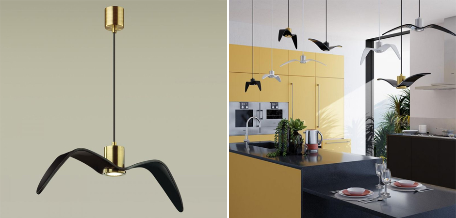Подвесной светильник Seagull Gold черный Подвесной светильник Seagull Gold черный - Loft-Concept в Костроме