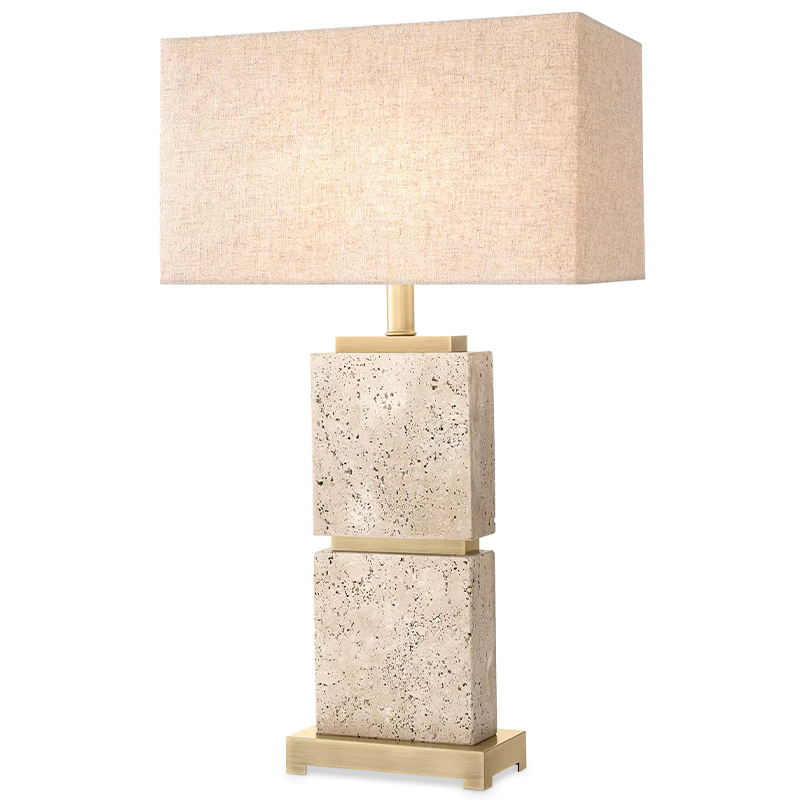 Настольная лампа Eichholtz Table Lamp Newton L Бежево-серый Латунь Настольная лампа Eichholtz Table Lamp Newton L Бежево-серый Латунь в Костроме | Loft Concept