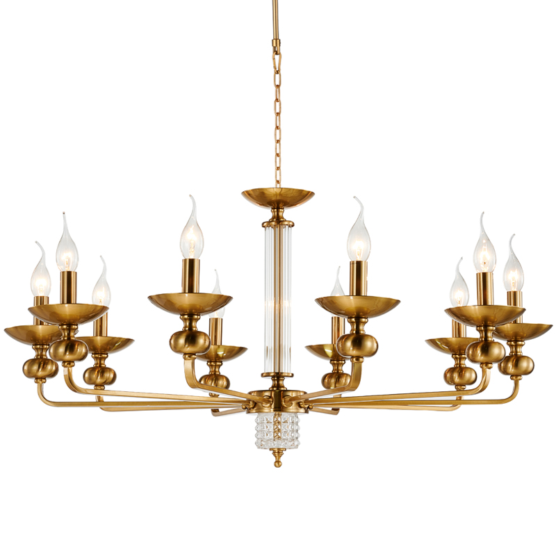 Люстра Adilin Chandelier 91 Бронза Прозрачный Люстра Adilin Chandelier 91 Бронза Прозрачный в Костроме | Loft Concept