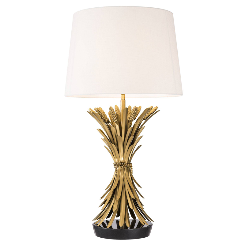 Настольная лампа Eichholtz Table Lamp Bonheur Золотой Белый Черный Настольная лампа Eichholtz Table Lamp Bonheur Золотой Белый Черный в Костроме | Loft Concept