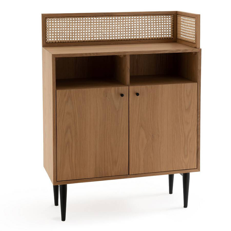 Комод из дуба и ротанга Agnar Wicker Chest of drawers Орех Комод из дуба и ротанга Agnar Wicker Chest of drawers Орех в Костроме | Loft Concept