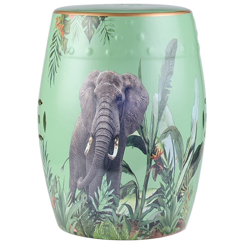 Керамический табурет Elephant Tropical Animal Ceramic Stool Green Прозрачный зеленый Серый Зеленый Керамический табурет Elephant Tropical Animal Ceramic Stool Green Прозрачный зеленый Серый Зеленый в Костроме | Loft Concept