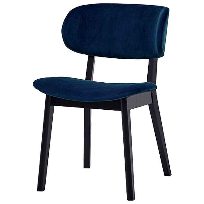 Стул Mungan Stool blue Черный Сапфирово-синий Стул Mungan Stool blue Черный Сапфирово-синий в Костроме | Loft Concept