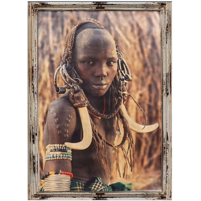 Постер Jovem Mursi Omo Valley Ethiopia Постер Jovem Mursi Omo Valley Ethiopia в Костроме | Loft Concept
