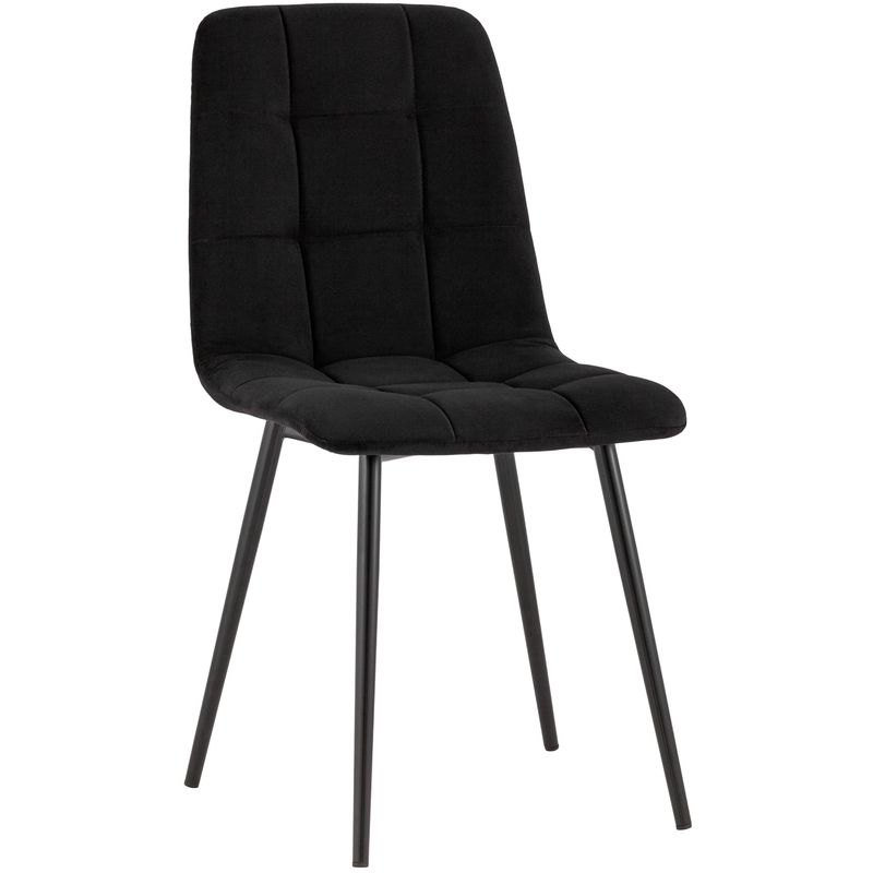 Стул NANCY S-2 Chair Черный Велюр Черный Стул NANCY S-2 Chair Черный Велюр Черный в Костроме | Loft Concept