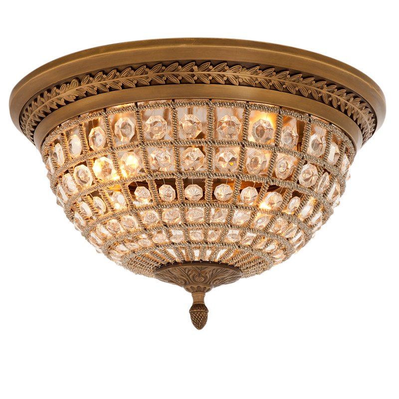 Потолочный светильник Ceiling Lamp Kasbah Antique Brass Латунь Античная полированная Прозрачное Стекло Потолочный светильник Ceiling Lamp Kasbah Antique Brass Латунь Античная полированная Прозрачное Стекло в Костроме | Loft Concept